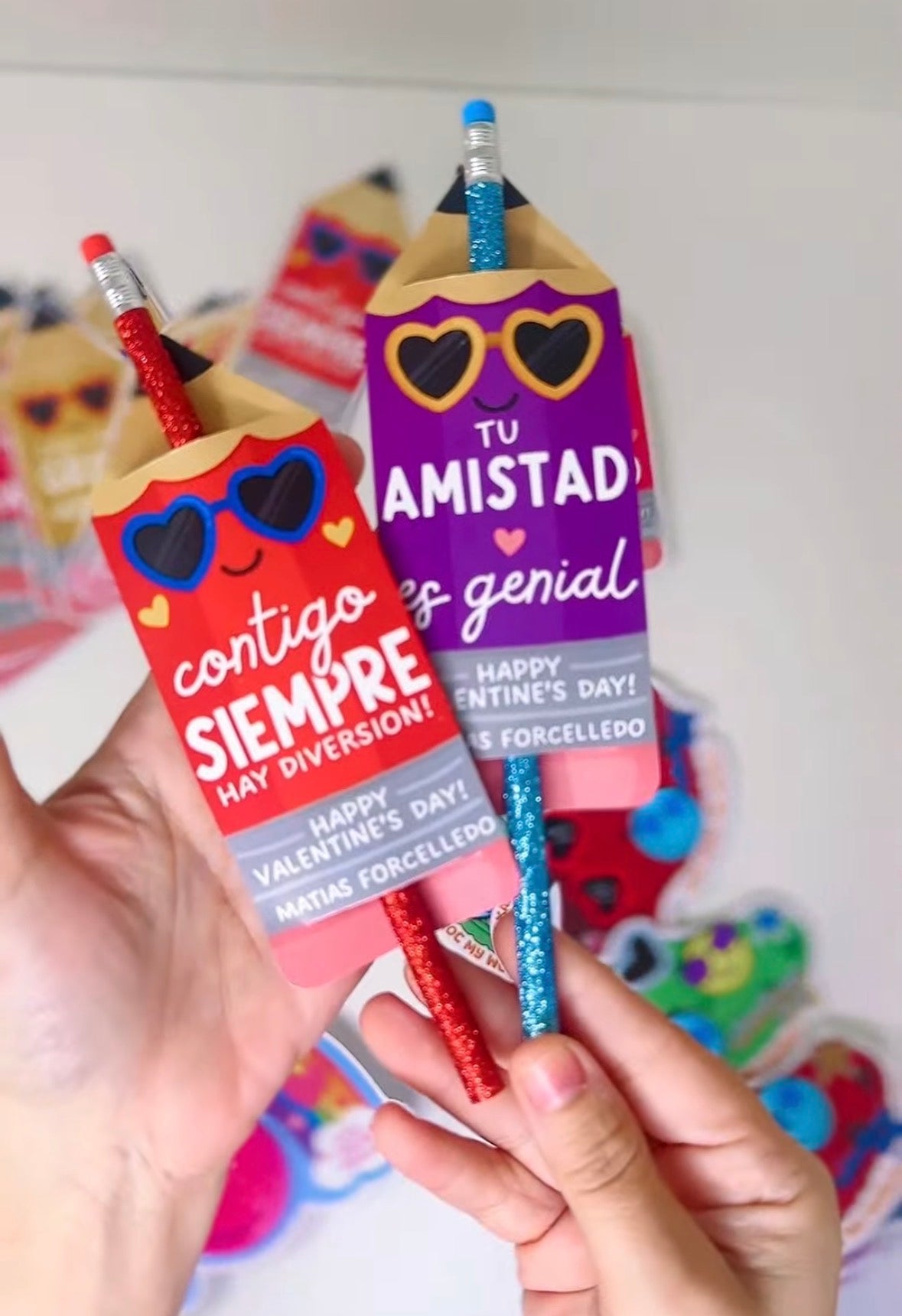 25 lápices en tag personalizado