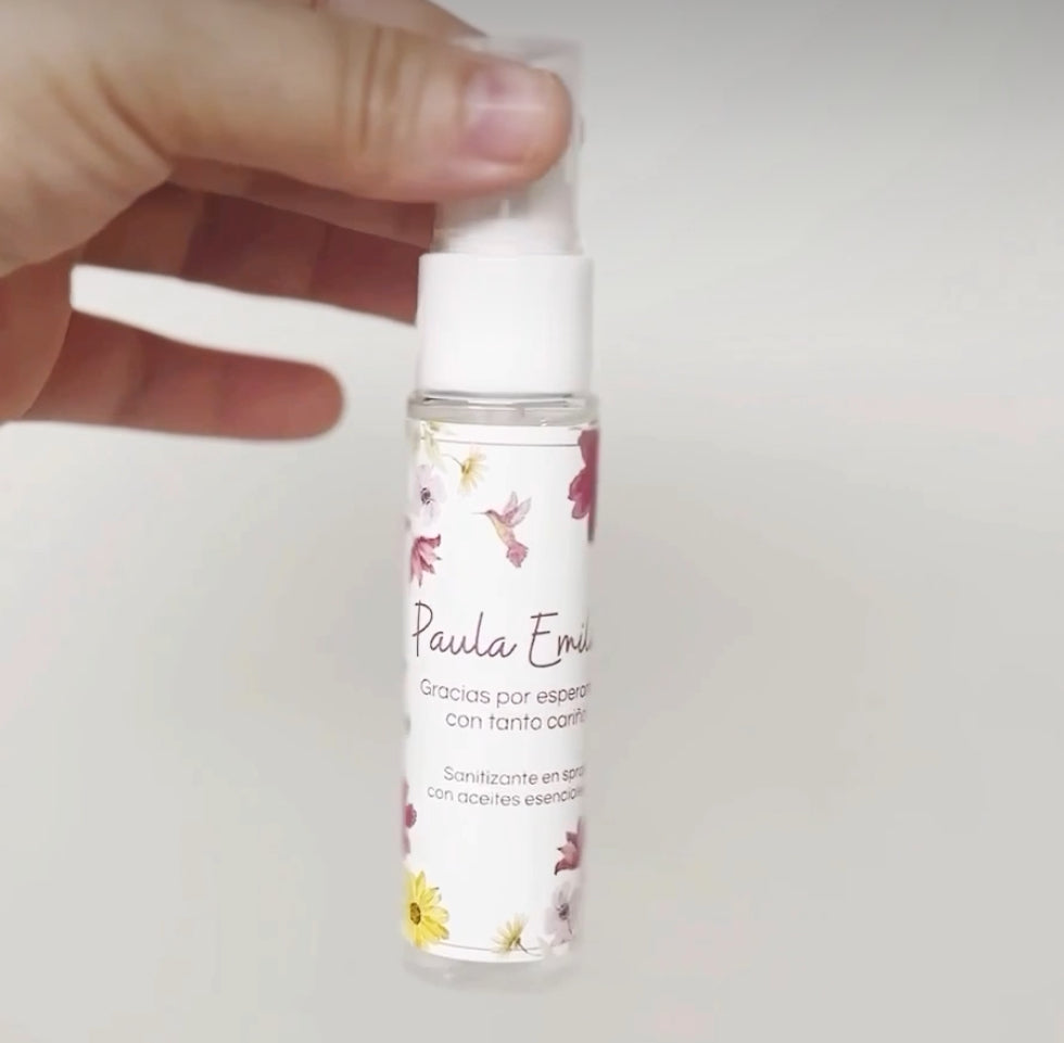 Sanitizante en spray con aceites esenciales