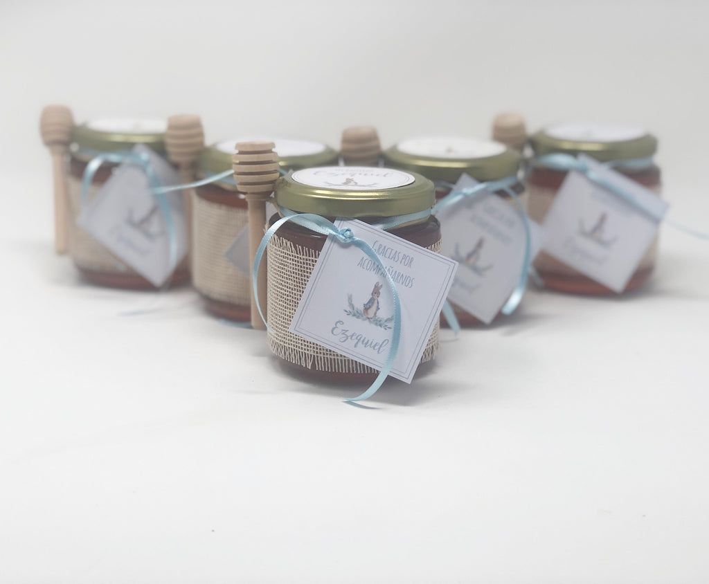12 tarros de Miel de abeja 100% natural